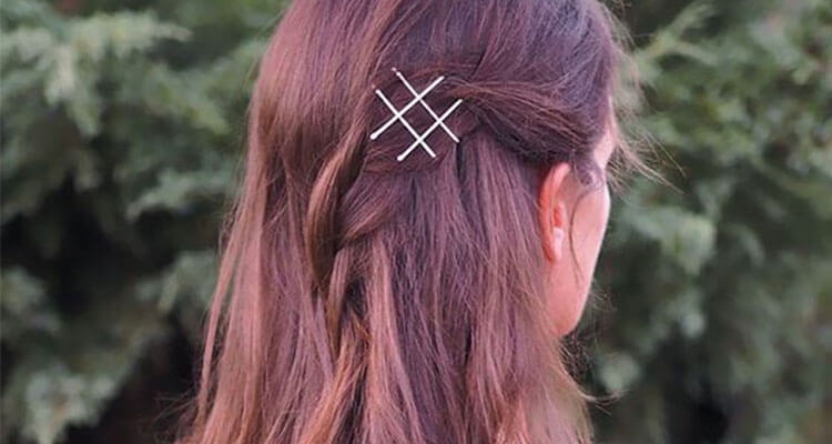 Bobby Pins With Hair Flowing